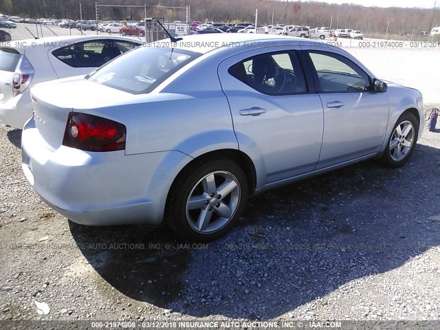 1C3CDZAB5DN688399 - 2013 DODGE AVENGER SE BLUE photo 4