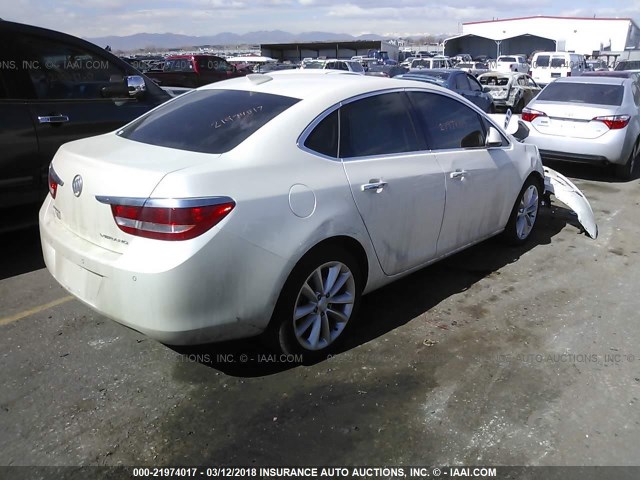 1G4PS5SK1F4168702 - 2015 BUICK VERANO WHITE photo 4