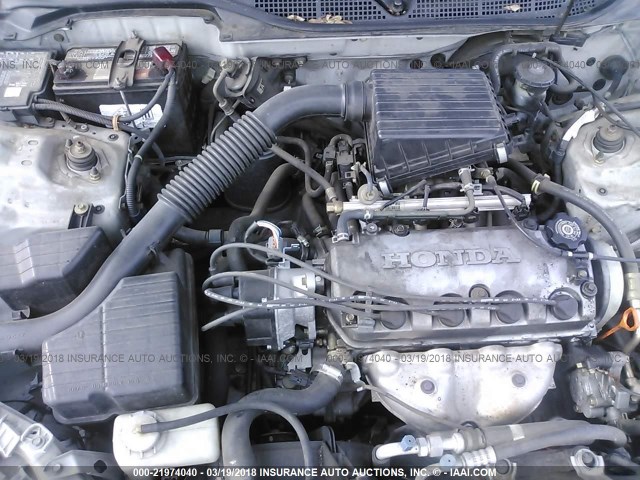 2HGEJ6612YH549018 - 2000 HONDA CIVIC SE SILVER photo 10