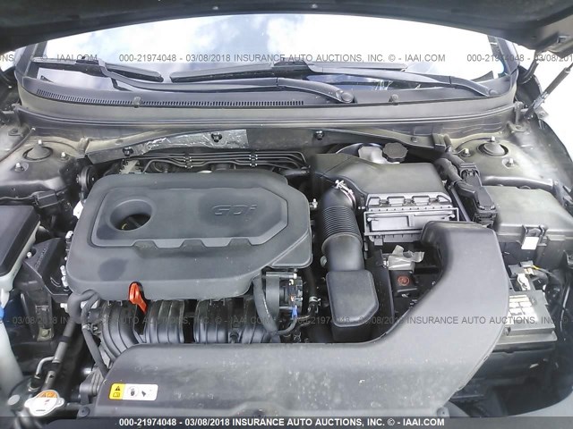 5NPE24AF9GH398493 - 2016 HYUNDAI SONATA SE BLACK photo 10