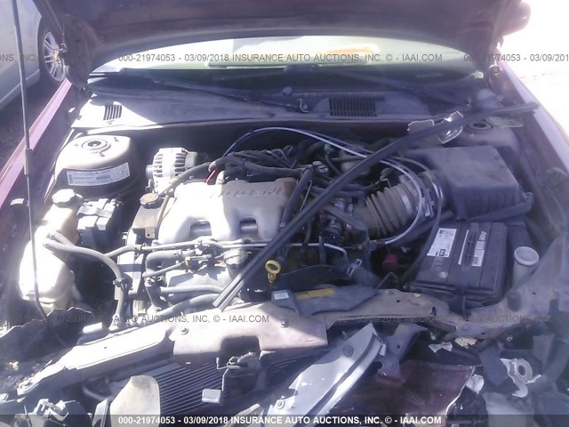 1G1NE52J116207529 - 2001 CHEVROLET MALIBU LS 栗色 照片 10