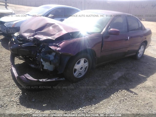 1G1NE52J116207529 - 2001 CHEVROLET MALIBU LS 栗色 照片 2