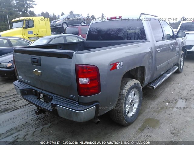 2GCEK13M071658906 - 2007 CHEVROLET SILVERADO K1500 CREW CAB GRAY photo 4