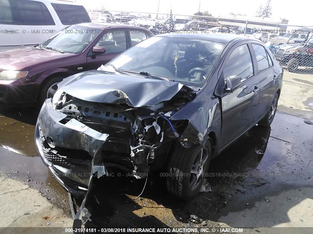 JTDBT903394051450 - 2009 TOYOTA YARIS GRAY photo 2