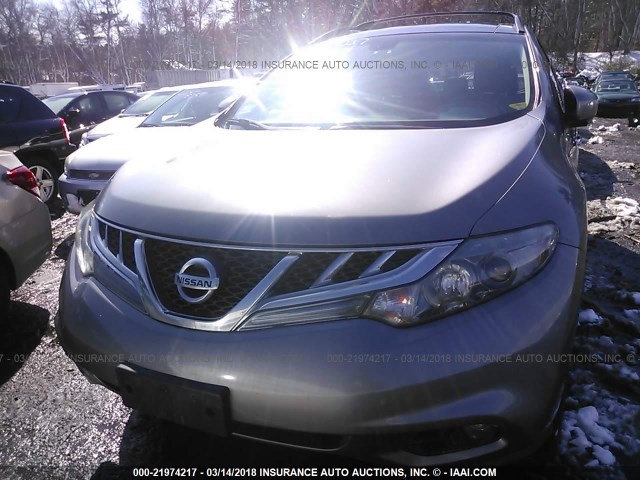 JN8AZ1MW6BW173430 - 2011 NISSAN MURANO S/SL/LE GRAY photo 6