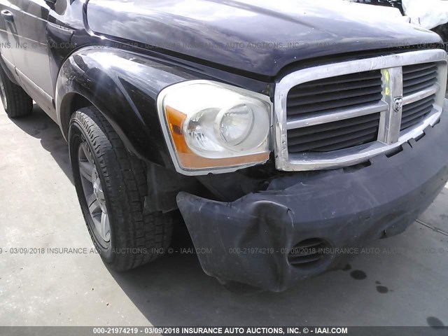 1D4HB38N75F620138 - 2005 DODGE DURANGO ST BLACK photo 6