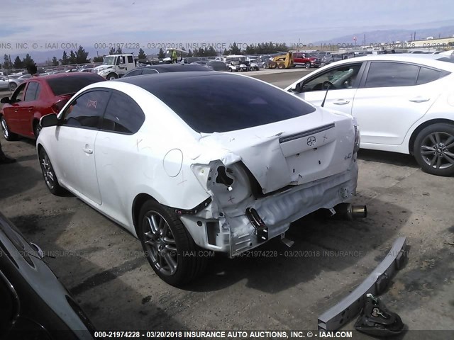 JTKDE167480233199 - 2008 TOYOTA SCION TC WHITE photo 3