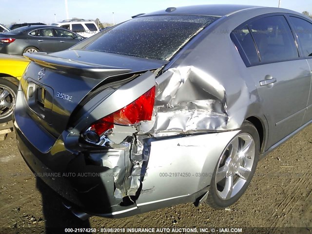 1N4BA41E38C806700 - 2008 NISSAN MAXIMA SE/SL GRAY photo 6