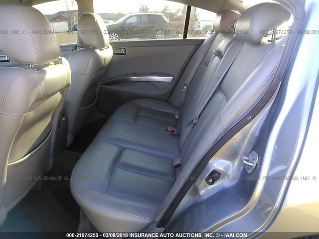 1N4BA41E38C806700 - 2008 NISSAN MAXIMA SE/SL GRAY photo 8