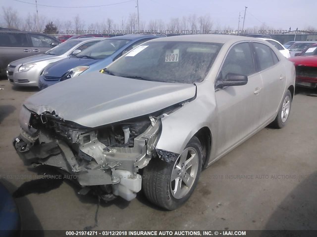 1G11B5SL3EF187749 - 2014 CHEVROLET MALIBU LS GOLD photo 2