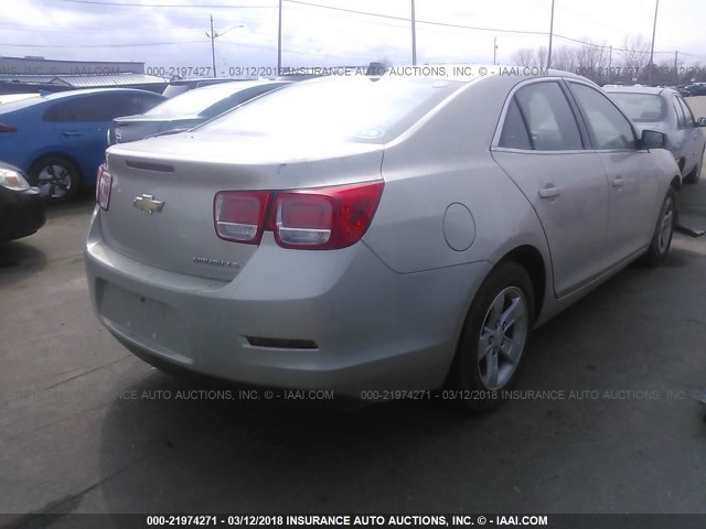 1G11B5SL3EF187749 - 2014 CHEVROLET MALIBU LS GOLD photo 4