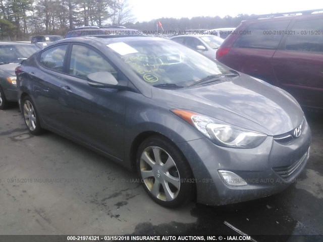 5NPDH4AE1DH261139 - 2013 HYUNDAI ELANTRA GLS/LIMITED GRAY photo 1