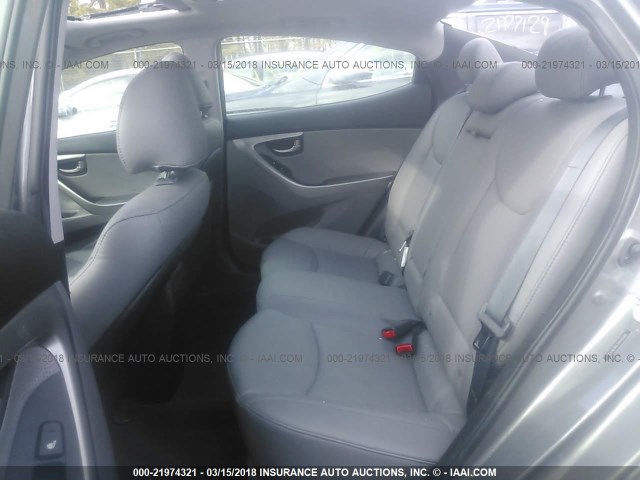 5NPDH4AE1DH261139 - 2013 HYUNDAI ELANTRA GLS/LIMITED GRAY photo 8