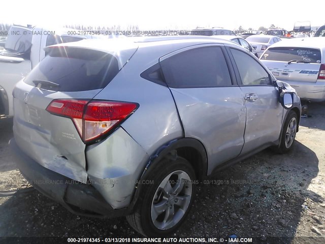 3CZRU5H7XHM715137 - 2017 HONDA HR-V EXL SILVER photo 4