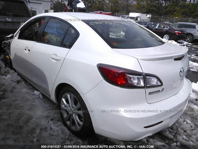 JM1BL1S64A1285756 - 2010 MAZDA 3 S WHITE photo 3