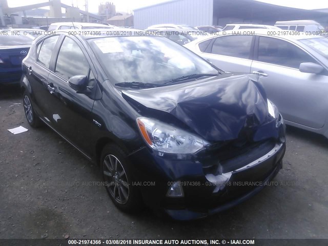 JTDKDTB38D1529315 - 2013 TOYOTA PRIUS C GRAY photo 1