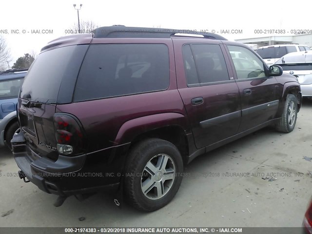 1GNET16S446224992 - 2004 CHEVROLET TRAILBLAZER EXT LS/EXT LT MAROON photo 4