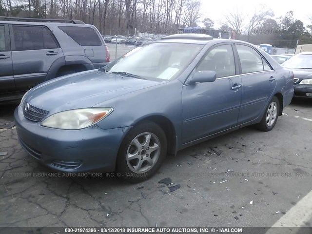4T1BE30K74U926385 - 2004 TOYOTA CAMRY LE/XLE/SE 浅蓝色 照片 2