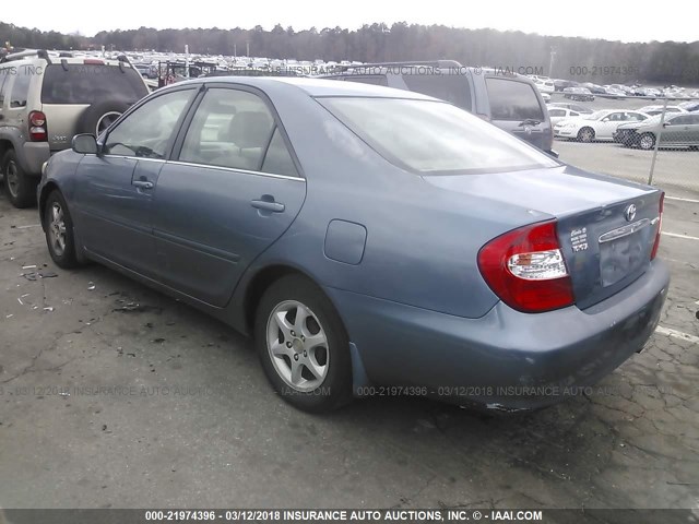4T1BE30K74U926385 - 2004 TOYOTA CAMRY LE/XLE/SE 浅蓝色 照片 3