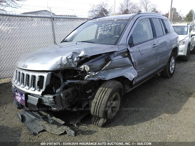 1C4NJCBA1FD198258 - 2015 JEEP COMPASS SPORT GRAY photo 2