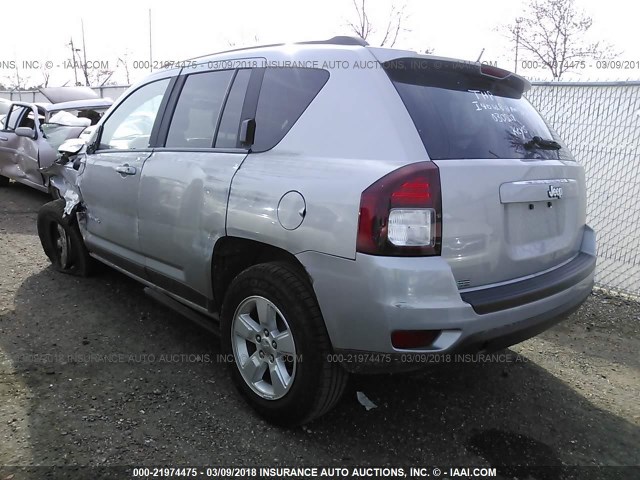 1C4NJCBA1FD198258 - 2015 JEEP COMPASS SPORT GRAY photo 3