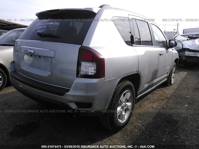 1C4NJCBA1FD198258 - 2015 JEEP COMPASS SPORT GRAY photo 4