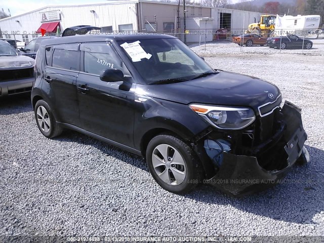 KNDJN2A27E7003428 - 2014 KIA SOUL BLACK photo 1