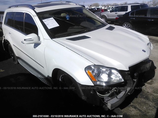 4JGBF7BE1BA664762 - 2011 MERCEDES-BENZ GL 450 4MATIC WHITE photo 1