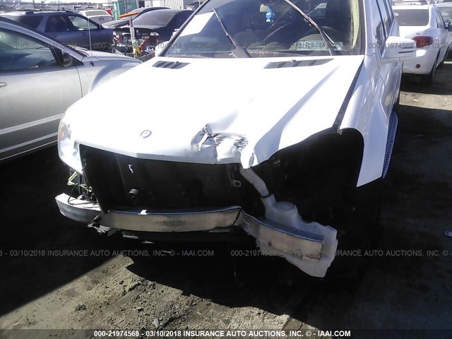 4JGBF7BE1BA664762 - 2011 MERCEDES-BENZ GL 450 4MATIC WHITE photo 6