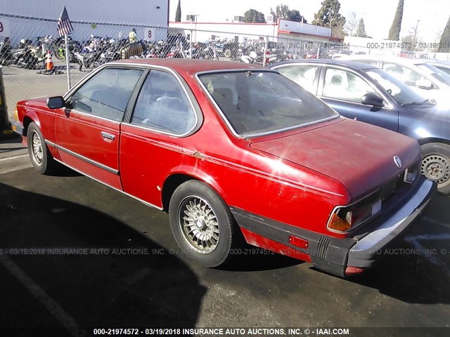 WBAEC8401F0611327 - 1985 BMW 635 CSI AUTOMATIC RED photo 3