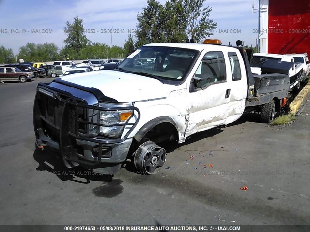 1FT8X3B61GEA92122 - 2016 FORD F350 SUPER DUTY WHITE photo 2