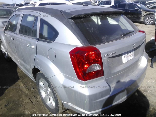 1C3CDWDA5CD536953 - 2012 DODGE CALIBER SXT SILVER photo 3