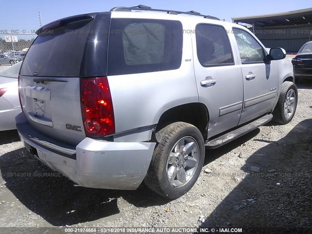 1GKS1CE05DR354506 - 2013 GMC YUKON SLT SILVER photo 4