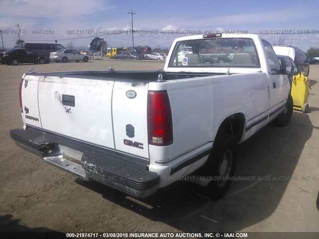 1GTEC14M1WZ528425 - 1998 GMC SIERRA C1500 WHITE photo 4