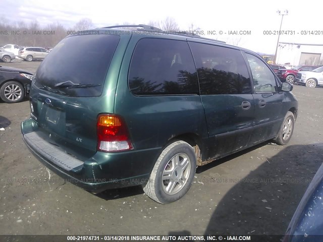 2FMZA51432BB68439 - 2002 FORD WINDSTAR LX GREEN photo 4