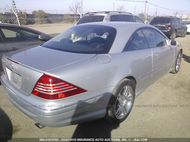 WDBPJ75J56A047872 - 2006 MERCEDES-BENZ CL 500 SILVER photo 4