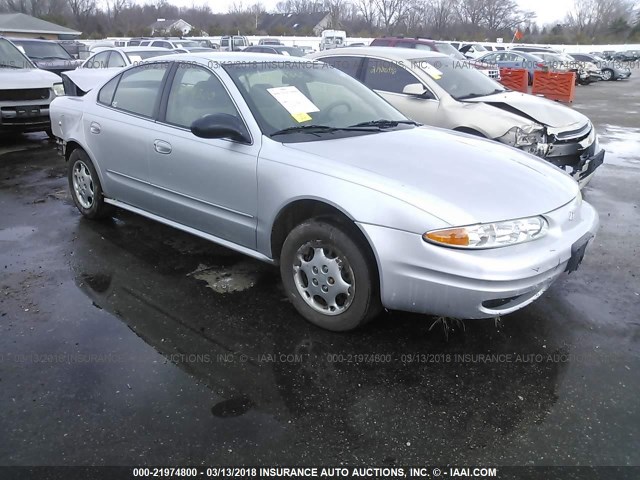 1G3NK52F02C190818 - 2002 OLDSMOBILE ALERO GX SILVER photo 1