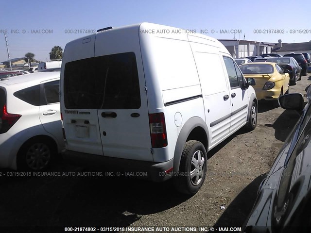 NM0LS7CN9AT026035 - 2010 FORD TRANSIT CONNECT XL WHITE photo 4