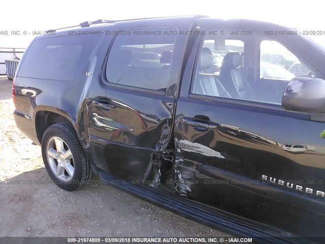 3GNFK16357G164045 - 2007 CHEVROLET SUBURBAN K1500 BLACK photo 6