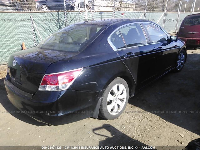 1HGCP26848A135328 - 2008 HONDA ACCORD EXL BLACK photo 4