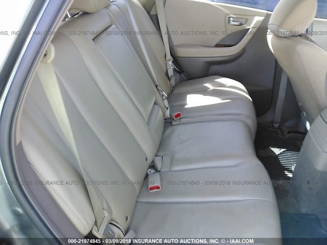 JN8AZ08W76W514229 - 2006 NISSAN MURANO SL/SE/S GOLD photo 8