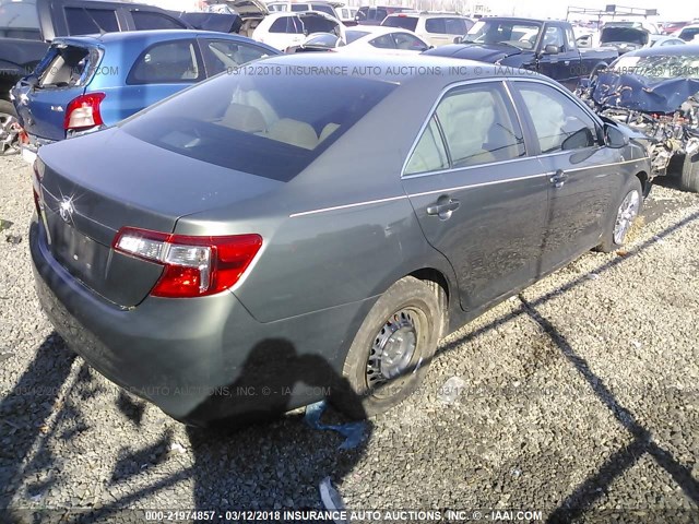 4T4BF1FK0CR260905 - 2012 TOYOTA CAMRY SE/LE/XLE Серый фото 4