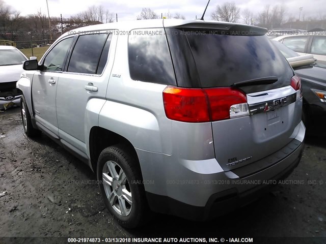 2GKALMEK1D6355385 - 2013 GMC TERRAIN SLE SILVER photo 3