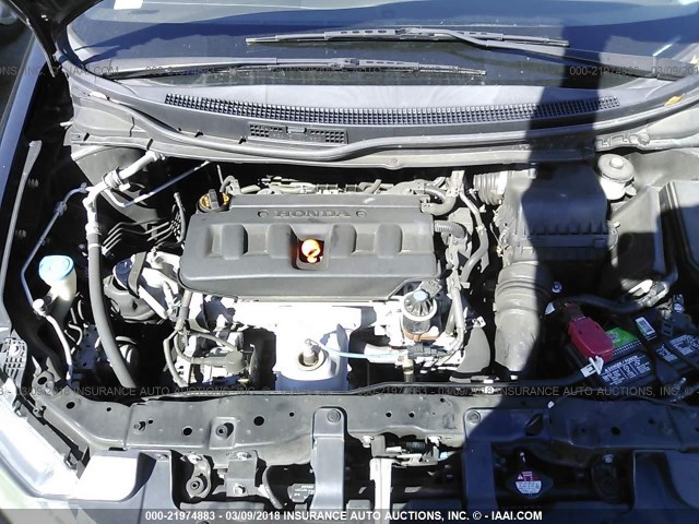 2HGFB2F90CH516494 - 2012 HONDA CIVIC EXL BLACK photo 10