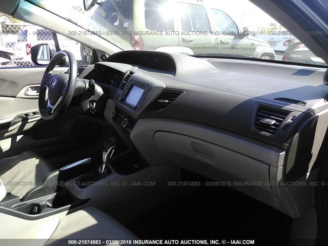 2HGFB2F90CH516494 - 2012 HONDA CIVIC EXL BLACK photo 5