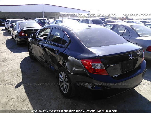 2HGFB2F90CH516494 - 2012 HONDA CIVIC EXL BLACK photo 6