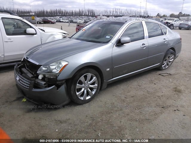 JNKAY01E66M109702 - 2006 INFINITI M35 SPORT GRAY photo 2