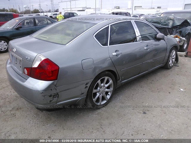 JNKAY01E66M109702 - 2006 INFINITI M35 SPORT GRAY photo 4