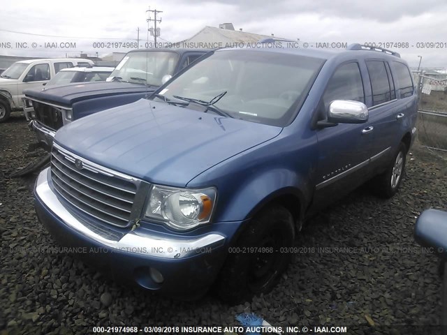 1A8HW58NX7F557576 - 2007 CHRYSLER ASPEN LIMITED BLUE photo 2