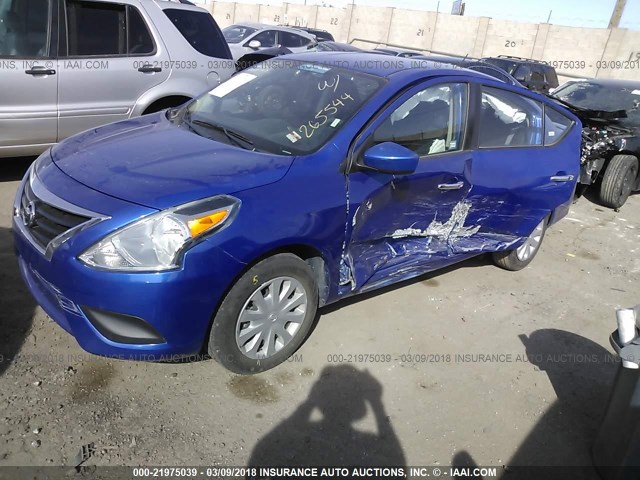 3N1CN7AP0GL853436 - 2016 NISSAN VERSA S/S PLUS/SV/SL BLUE photo 2